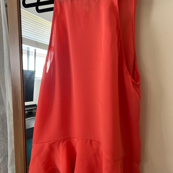 Coral silk top. Diane von Furstenberg. Size M - Picture 1 of 3
